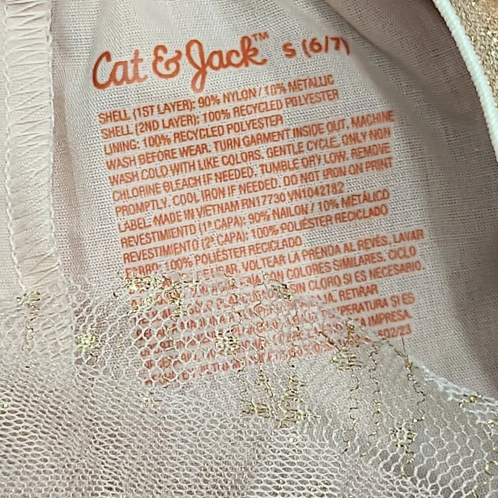 Girls' Embroidered Holiday Skirt - Cat & Jack Coral Size Small 6/7